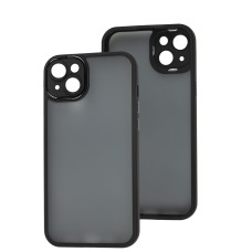 Чохол для iPhone 14 Luxury Metal Lens чорний