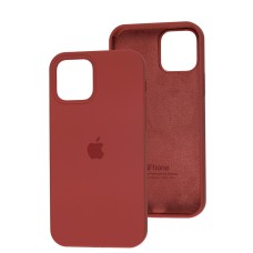 Чохол Silicone для iPhone 12 / 12 Pro case camellia red