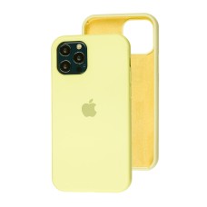 Чохол Silicone для iPhone 12 / 12 Pro case custard