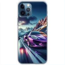 Чохол для iPhone 13 Pro Max MixCase машини неон в горах
