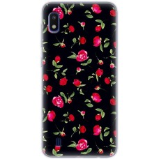Чохол для Samsung Galaxy A10 (A105) MixCase квіти піони на чорному