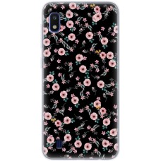 Чохол для Samsung Galaxy A10 (A105) MixCase квіти на чорному