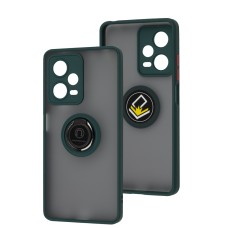 Чохол для Xiaomi  Redmi Note 12 Pro LikGus Edging Ring оливковий