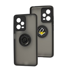 Чохол для Xiaomi  Redmi Note 12 Pro LikGus Edging Ring чорний