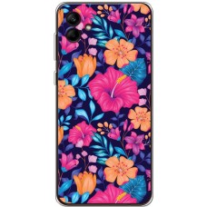 Чохол для Samsung Galaxy A04e (A042) MixCase квіти яскраві