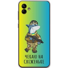 Чохол для Samsung Galaxy A04e (A042) MixCase мультики shark from Ukraine