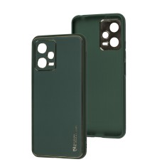 Чохол для Xiaomi Poco X5 / Note 12 5G Leather Xshield army green