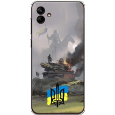 Чохол для Samsung Galaxy A04e (A042) MixCase патріотичні танк у вогні