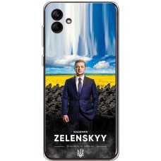 Чохол для Samsung Galaxy A04e (A042) MixCase патріотичні president of Ukraine