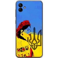 Чохол для Samsung Galaxy A04e (A042) MixCase патріотичні українка у вишиванці