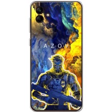 Чохол для Samsung Galaxy A04e (A042) MixCase патріотичні військовий Азов