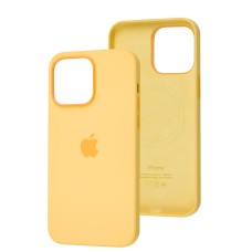 Чохол для iPhone 14 Pro Max MagSafe Silicone Full Size sunglow