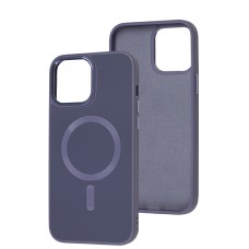 Чохол для iPhone 13 Pro Max Bonbon Leather Metal MagSafe lavender