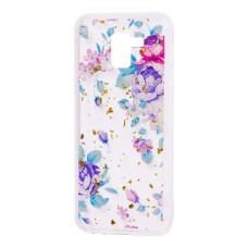 Чохол для Samsung Galaxy J6 2018 (J600) Flowers Confetti "квіти"