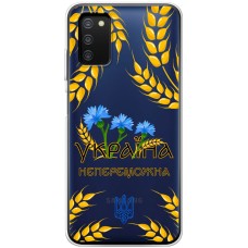 Чохол для Samsung Galaxy A03s (A037) MixCase патріотичні Україна непереможна