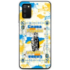 Чохол для Samsung Galaxy A03s (A037) MixCase патріотичні Слава Воїну незалежної Украї