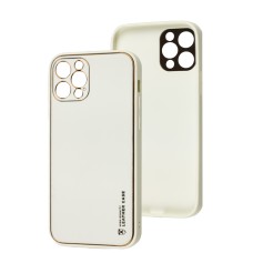 Чохол для iPhone 12 Pro Leather Xshield white