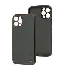 Чохол для iPhone 12 Pro Leather Xshield gray