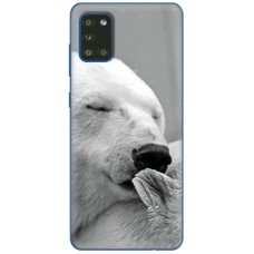 Чохол для Samsung Galaxy A31 (A315) Mixcase білий ведмідь