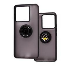 Чохол для Xiaomi Redmi Note 13 Pro 5G LikGus Edging Ring чорний / червоний