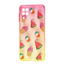 Чохол для Samsung Galaxy A12 (A125) Wave Sweet red/ yellow / watermelon