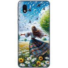 Чохол з аніме для Samsung Galaxy A01 Core (A013) Mixcase поле квітів олією