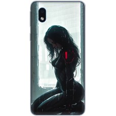 Чохол з аніме для Samsung Galaxy A01 Core (A013) Mixcase дівчина чорне волосся