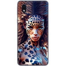 Чохол з аніме для Samsung Galaxy A01 Core (A013) Mixcase дівчина леопард