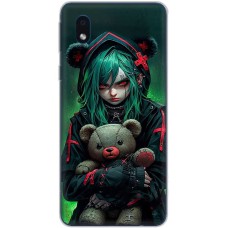 Чохол з аніме для Samsung Galaxy A01 Core (A013) Mixcase дівчинка і ведмедик