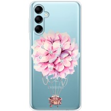 Чохол для Samsung Galaxy M14 (M146) Mixcase зі стразами повітряна куля з квітами