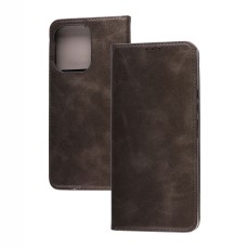 Чохол книжка для Xiaomi Redmi 13C / Poco C65 Black magnet сірий