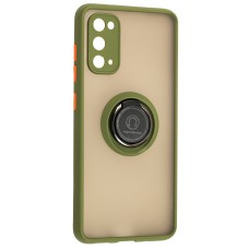 Чохол для Samsung Galaxy S20 (G980) LikGus Edging Ring зелений