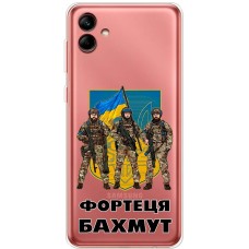 Чохол для Samsung Galaxy A04 (A045) MixCase патріотичні Фортеця БАХМУТ