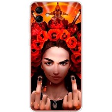 Чохол для Samsung Galaxy A04 (A045) MixCase патріотичні Чарівна Українка