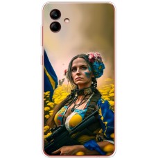 Чохол для Samsung Galaxy A04 (A045) MixCase патріотичні ніжна Українка