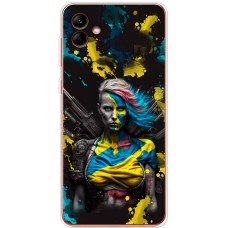 Чохол для Samsung Galaxy A04 (A045) MixCase патріотичні Нездоланна Українка