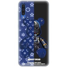 Чохол для Samsung Galaxy A50 / A50s / A30s MixCase робот лого на синьому