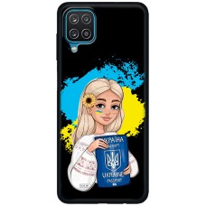 Чохол для Samsung Galaxy A12 / M12 MixCase патріотичні паспорт українки