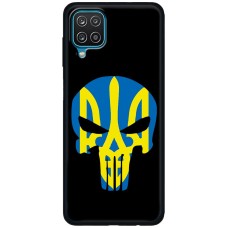 Чохол для Samsung Galaxy A12 / M12 MixCase патріотичні жовто-блакитний череп