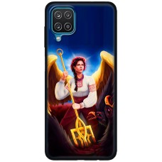 Чохол для Samsung Galaxy A12 / M12 MixCase патріотичні українка ангел з тризубо