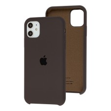 Чохол Silicone для iPhone 11 case coffee