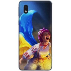 Чохол для Samsung Galaxy A01 Core (A013) MixCase патротичні Українка з прапором