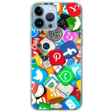 Чохол для iPhone 13 Pro MixCase логотип лого соц.мережі