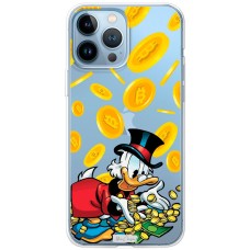 Чохол для iPhone 13 Pro MixCase гроші качка із золотом