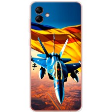Чохол для Samsung Galaxy A05 (A055) MixCase патріотичні бойовий літак