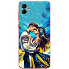 Чохол для Samsung Galaxy A05 (A055) MixCase патріотичні закохана пара