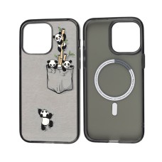 Чохол для iPhone 14 MixCase MagSafe мультяшні мультяшні панди