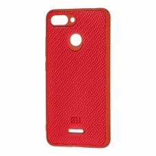 Чохол для Xiaomi Redmi 6 Carbon New червоний