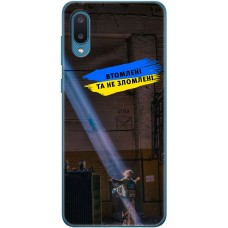 Чохол для Samsung Galaxy A02 (A022) MixCase патріотичні втомлені та не зломлені