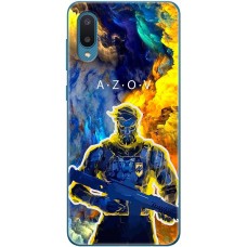 Чохол для Samsung Galaxy A02 (A022) MixCase патріотичні військовий Азов